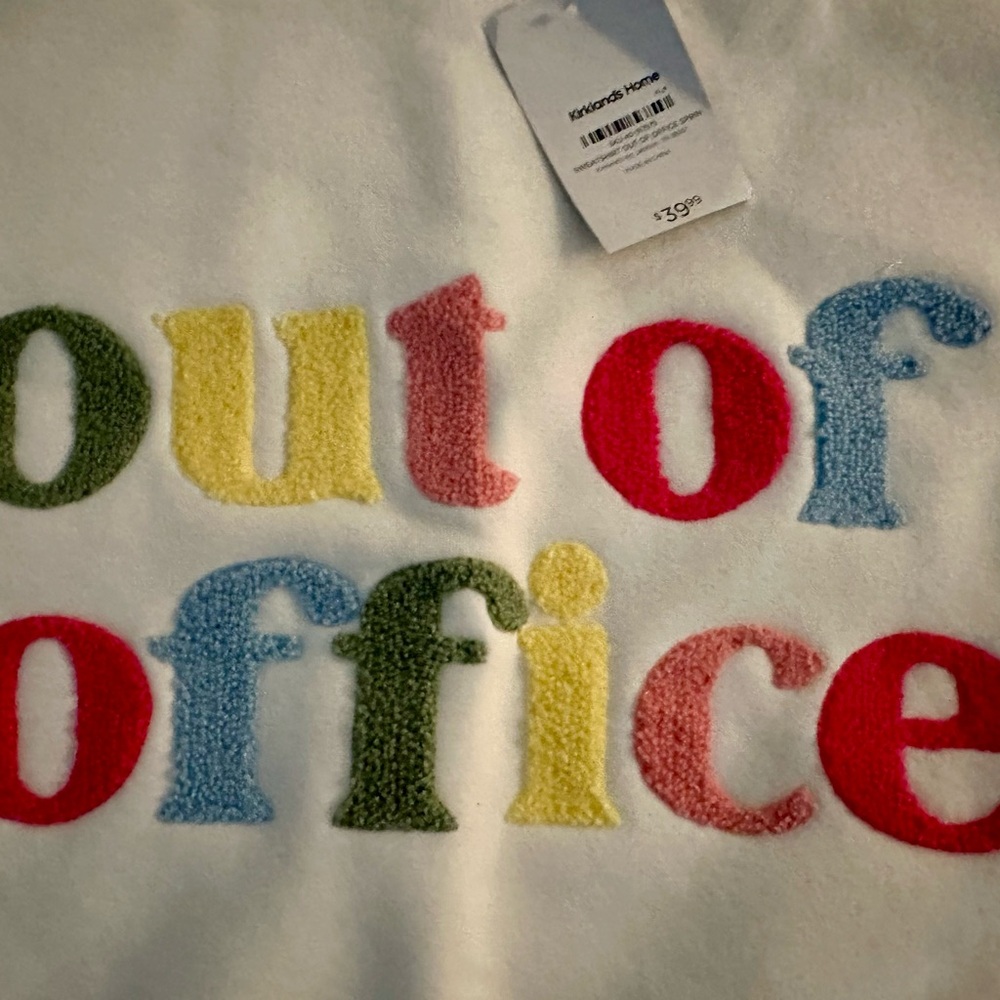 'Out of Office' Textured Sweatshirt